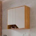Ver imagem 2 de Armário Aéreo Celeste 80 Cm com 2 Portas Cinamomo/off White