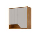 Ver imagem 1 de Armário Aéreo Celeste 80 Cm com 2 Portas Cinamomo/off White