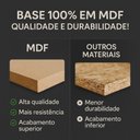 Ver imagem 4 de Mesa de Jantar Tampo Quadrado 95x95x76,2cm Cinamomo/off White Ariela Tampo Mdf/vidro