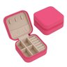 Mini Porta-jóias em Couro Sintético Rosa Pink - 1