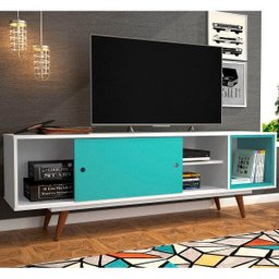 Rack para TV até 47 Polegadas 1 Porta de Correr Retrô 50 Olivar - 3