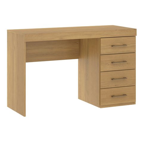 Mesa Escritório 4 Gavetas Mdp 120x75x,5x46,5cm Carvalho 0711