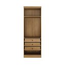 Ver imagem 2 de Modulo de Casal Safira para Guarda-roupa com 2 Portas e 3 Gavetas Clic Móveis
