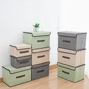 Ver imagem 3 de Caixa Gaveta Armazenamento Roupas Toalhas Roupa Interior 36x23x24 Cm