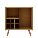 Ver imagem 6 de Sala de Estar Rack Cristaleira e Buffet Pés Madeira 100% Mdf Cor:cinamomo com White Laca Frisado