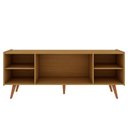 Ver imagem 7 de Sala de Estar Rack Cristaleira e Buffet Pés Madeira 100% Mdf Cor:cinamomo com White Laca Frisado