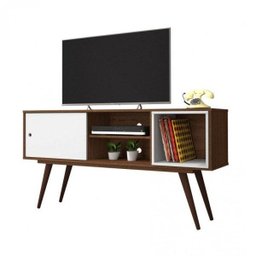 Rack Retrô 65 Pés em Madeira Maciça Olivar - 3 Rack Retrô 65 Pés em Madeira Maciça Olivar - 3