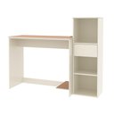 Ver imagem 4 de Conjunto de Escritório 2 Peças Smart Office Mesa e Armário Livreiro - Off White e Cedro