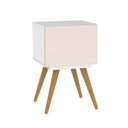 Ver imagem 7 de Mesa de Cabeceira 2 Gavetas Retrô 50 Branco