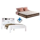 Ver imagem 1 de Colchão Casal Classic + Cama Invicta Branco