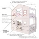 Ver imagem 4 de Treliche Infantil Casinha Dos Sonhos com Escada Fixa e Rodízios Branco e Rosa