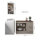 Ver imagem 4 de Composição Cozinha Modulada Olivia 2 Peças 3 Portas com Tampo Poliman Móveis