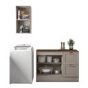 Ver imagem 3 de Composição Cozinha Modulada Olivia 2 Peças 3 Portas com Tampo Poliman Móveis