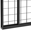 Ver imagem 3 de Janela Central 4 Folhas 120X150Cm Preta