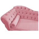 Ver imagem 4 de Diva Recamier Diana 185cm Lado Direito Suede - ADJ Decor - Rosa Bebê