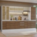 Ver imagem 1 de Armário de Cozinha Completa 100% Mdf 290 Cm Branco/rustic/crema Smart Madesa 01