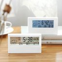 Ver imagem 4 de Relogio de Mesa Despertador Digital Multifuncao Tela Transparente Lcd Iluminada Sensor Clima