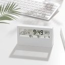 Ver imagem 5 de Relogio de Mesa Despertador Digital Multifuncao Tela Transparente Lcd Iluminada Sensor Clima