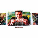 Ver imagem 5 de Quadro decorativo Hard Work Wall Street Mosaico 5 Peças