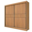 Ver imagem 1 de Guarda Roupa Casal 2 Portas 6 Gavetas - Cancun Ripado-cinamomo - Móveis D'doro