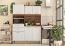 Ver imagem 6 de Kit Cozinha Andrey 6 Portas 2 Gavetas Amendola Branco