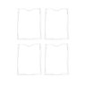 Kit com 4 Displays Acrílico A4 em Acrílico Cristal 2mm - Retrato - Abertura Topo - 1