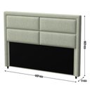 Ver imagem 4 de Cabeceira Estofada para Cama King New York 1.92 Probel