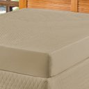 Ver imagem 1 de Capa Protetor de Colchão Solteiro Impermeável Box Caqui