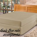 Ver imagem 2 de Capa Protetor de Colchão Solteiro Impermeável Box Caqui