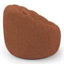 Ver imagem 6 de Poltrona Decorativa Estilo Concha Abóbora Shell Giratória Bouclê Terracota - Desk Design