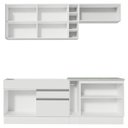 Ver imagem 3 de Armário de Cozinha Completa 220cm Branco/Branco/Crema Parma Madesa 02