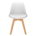 Ver imagem 4 de Kit 6 Cadeira Eames Eiffel Wood Leda Saarinen Design Mesa de Jantar Cozinha Escrivaninha