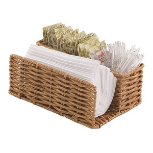 Porta Guardanapo e Sachê Claro Rattan 16 Cm - Mimo Style - Yk19226