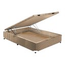 Ver mais imagens de Cama Box Baú Casal: Colchão Espuma D33 Paropas Pasquale + Base CRC Suede Clean(138x188)