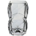 Ver imagem 1 de Vaso Decorativo de Cristal Transparente 13x7x7cm Enfeite Sala Mesa Estante
