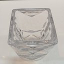Ver imagem 2 de Vaso Decorativo de Cristal Transparente 13x7x7cm Enfeite Sala Mesa Estante