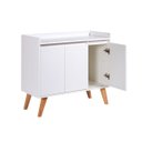 Ver mais imagens de Aparador Buffet 90cm MDF Branco Madri - On Móveis
