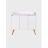 Aparador Buffet 90cm Mdf Branco Madri - On Móveis - 1