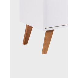 Aparador Buffet 90cm Mdf Branco Madri - On Móveis - 5