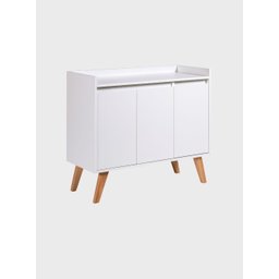 Aparador Buffet 90cm Mdf Branco Madri - On Móveis - 2