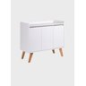 Aparador Buffet 90cm Mdf Branco Madri - On Móveis - 2