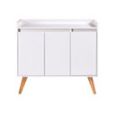 Ver imagem 5 de Aparador Buffet 90cm MDF Branco Madri - On Móveis