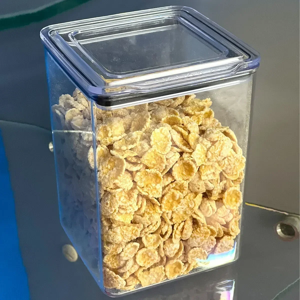 Ver imagem 5 de Kit 3 Potes Hermeticos Quadrados Vedacao Forte Cozinha Organizada Vitahome