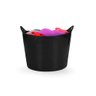 Balde Flexivel Cesto Multiuso Preto Roupa Brinquedos 15l - 1
