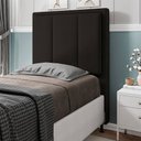 Ver imagem 2 de Cabeceira Cama Box Solteiro Veneza 90 Cm Suede MV Estofados Marrom