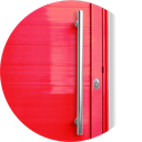 Ver imagem 3 de Porta Alumínio Lambril c/Puxador D.Vermelho 100 Brimak