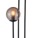 Ver imagem 3 de Abajur Coluna Newton 3 Globos Esfera de Vidro Fumê - Preto