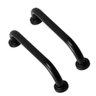 Barra de Apoio 30cm Inox Preto Alça Kit 2 Unidades Deficiente Idoso Cadeirante Parede Box Banheiro - 1