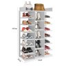 Estante Aberta Organizador Sapateira Ferrary Branco MDF - 2