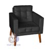 Sofá/poltrona/cadeira Decorativa Glamour Dubai com Pés em Madeira Preto - 2